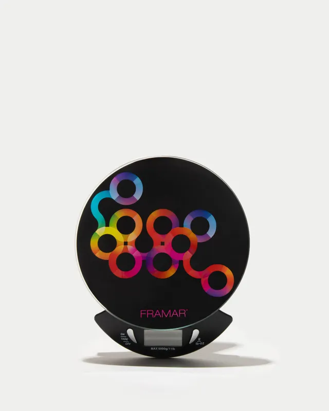 framar-digital-color-scale-bilancia-digitale-per-tinta-nera-con-piano-in-vetro image 1