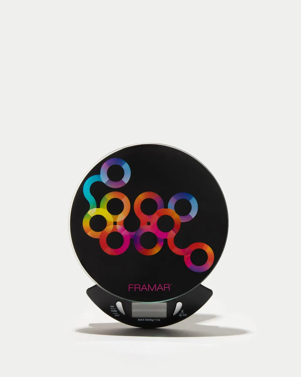 framar-digital-color-scale-bilancia-digitale-per-tinta-nera-con-piano-in-vetro image 1