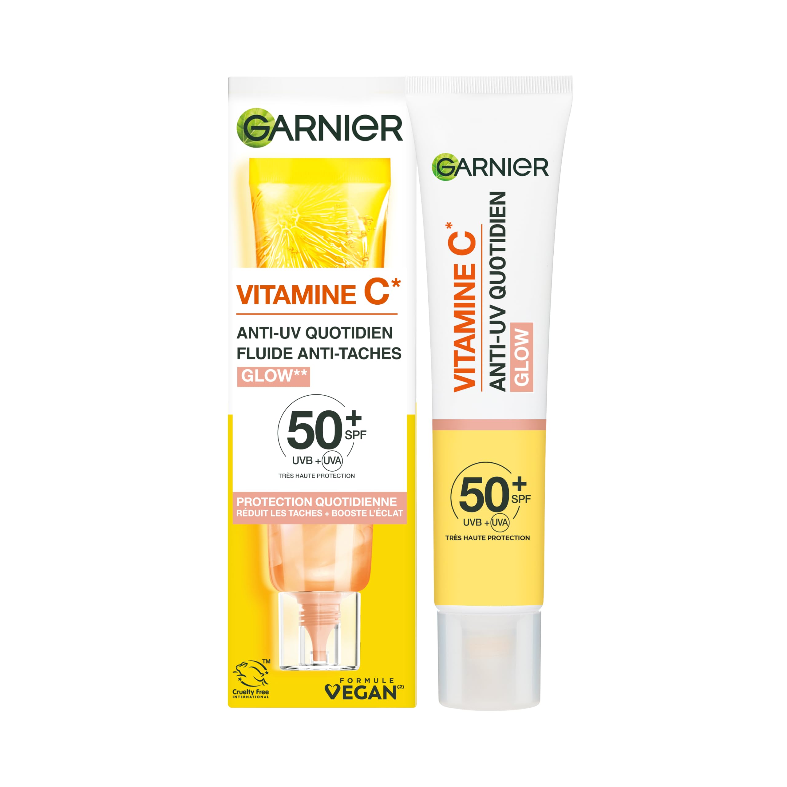 garnier-daily-uv-glow-fluido-anti-uv-anti-macchie-spf-50-vitamina-c-40-ml image 1