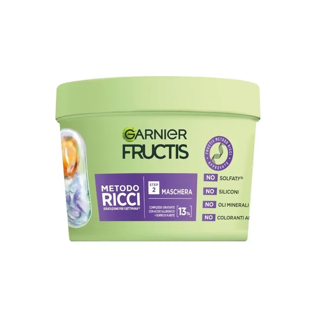 garnier-fructis-metodo-ricci-maschera-idratante-acido-ialuronico-e-burro-di-kari image 1