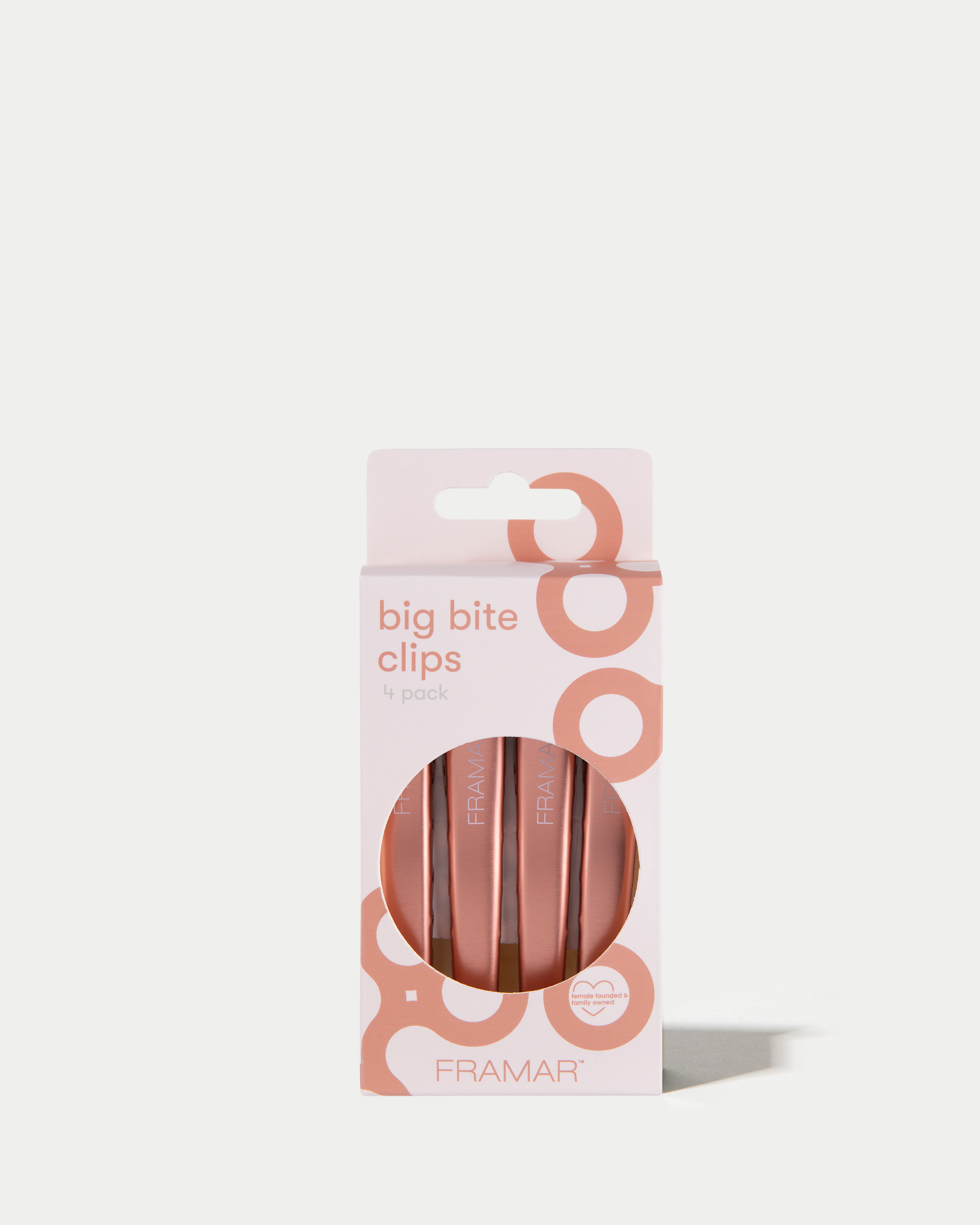 framar-big-bite-clips-rose-gold-mollette-per-sezionamento-in-confezione-da-4 image 2