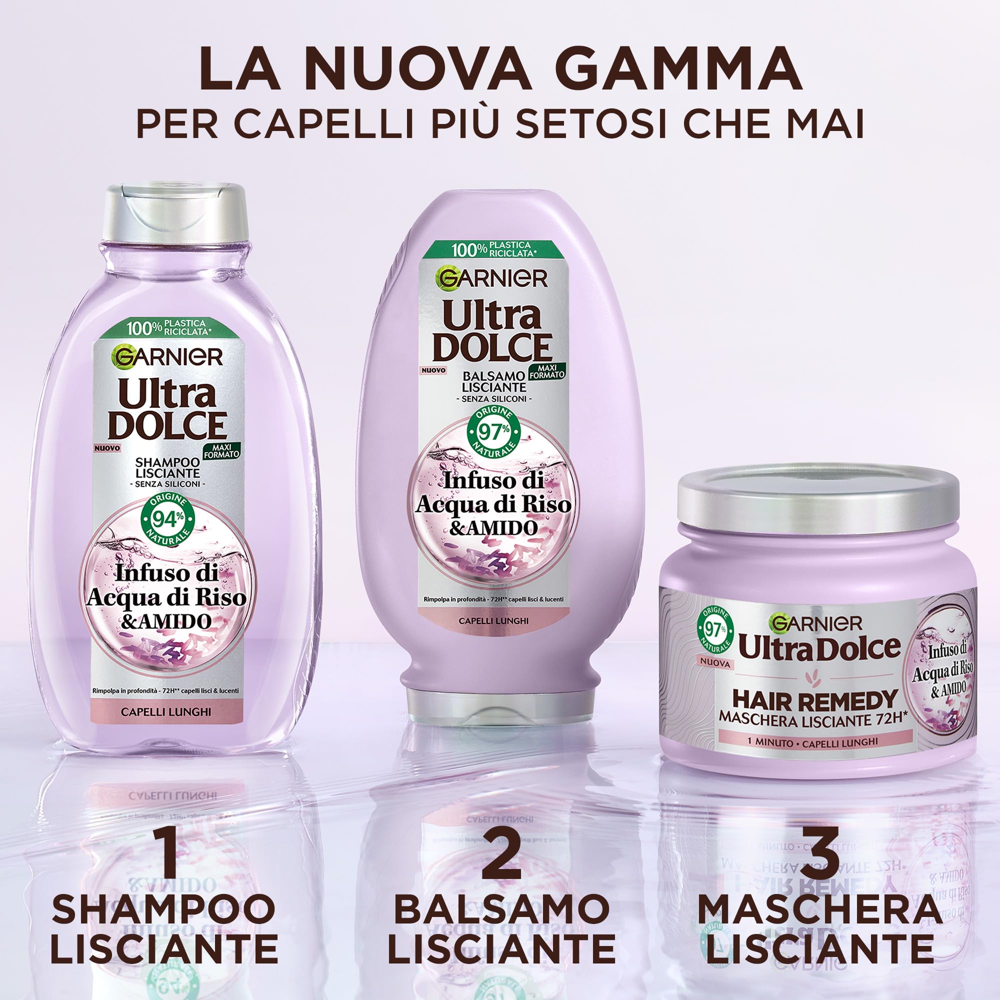 garnier-ultra-dolce-hair-remedy-maschera-lisciante-acqua-di-riso-340-ml image 5