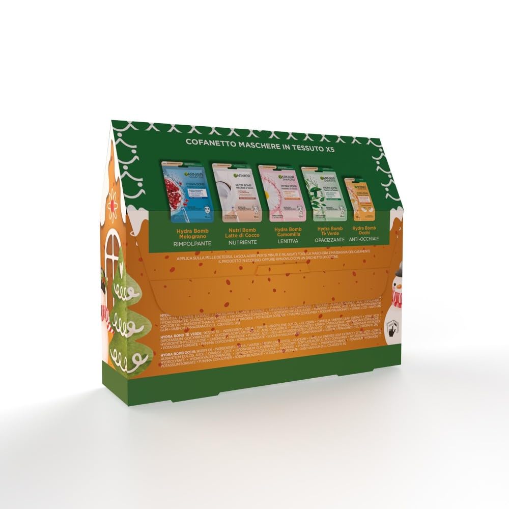 garnier-skinactive-hydra-bomb-cofanetto-regalo-skincare-5-maschere-viso-e-occhi image 2