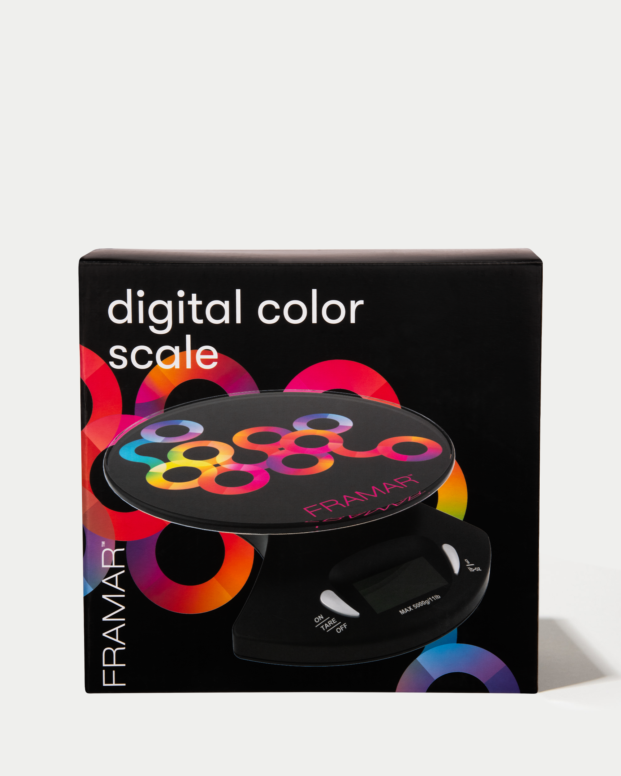 framar-digital-color-scale-bilancia-digitale-per-tinta-nera-con-piano-in-vetro image 2
