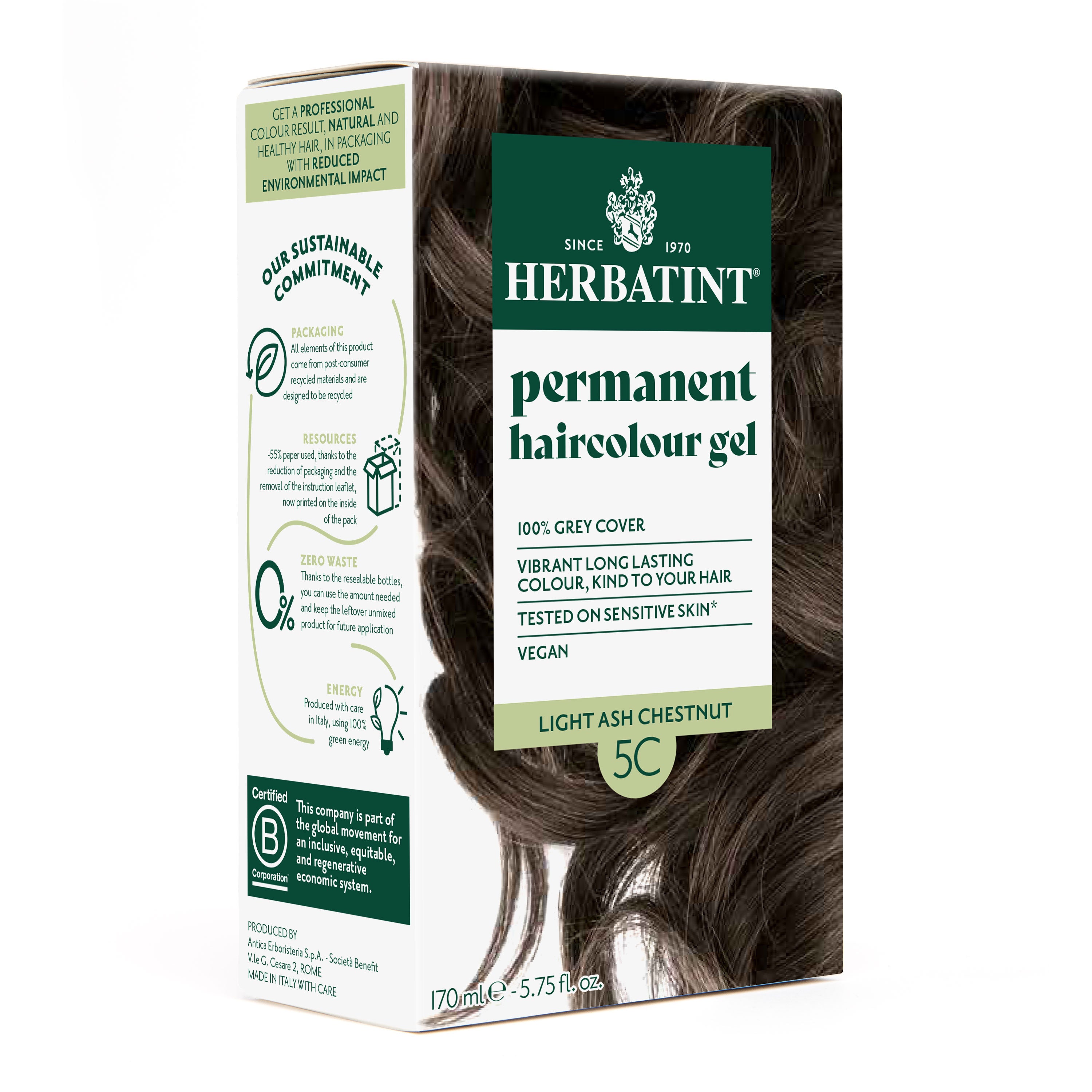 herbatint-gel-colorante-permanente-5c-castano-chiaro-cenere-170-ml image 1