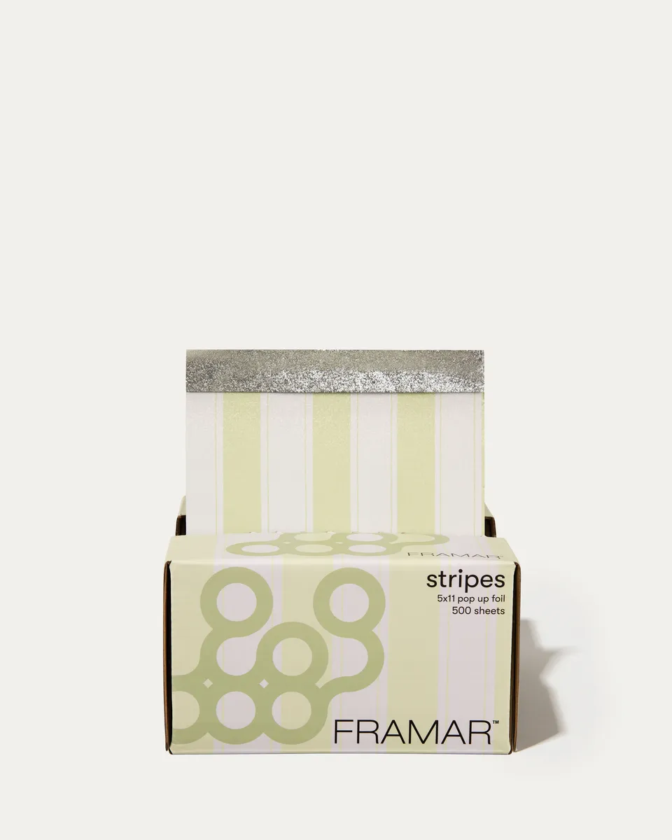 framar-5x11-pop-up-celery-stripes-fogli-alluminio-prelaminati-500-pezzi image 1