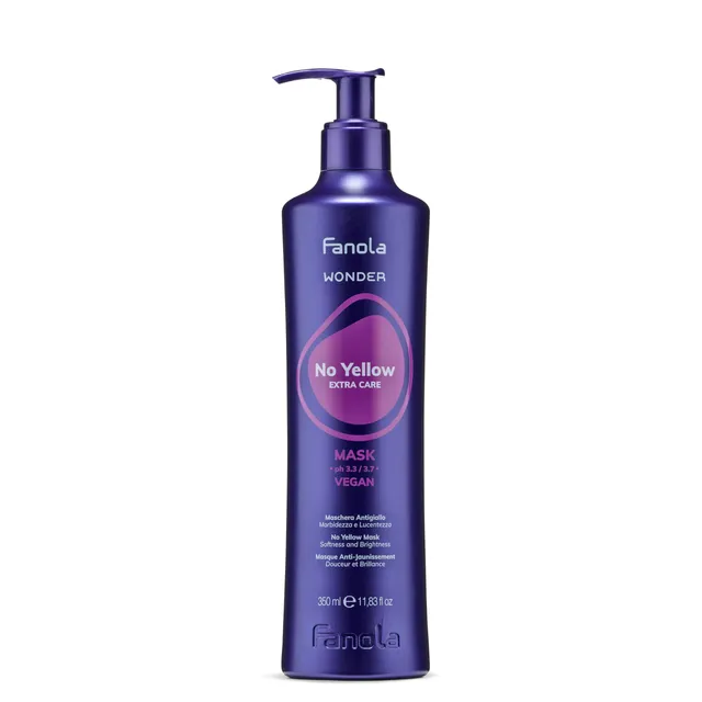 fanola-wonder-no-yellow-maschera-antigiallo-per-biondi-e-grigi-350-ml image 1
