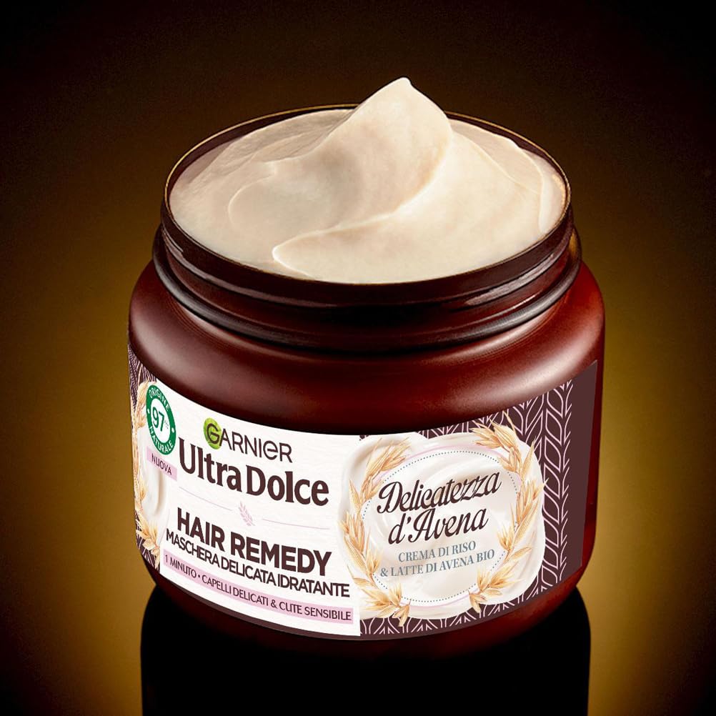 garnier-ultra-dolce-hair-remedy-delicatezza-d-avena-maschera-340-ml image 5