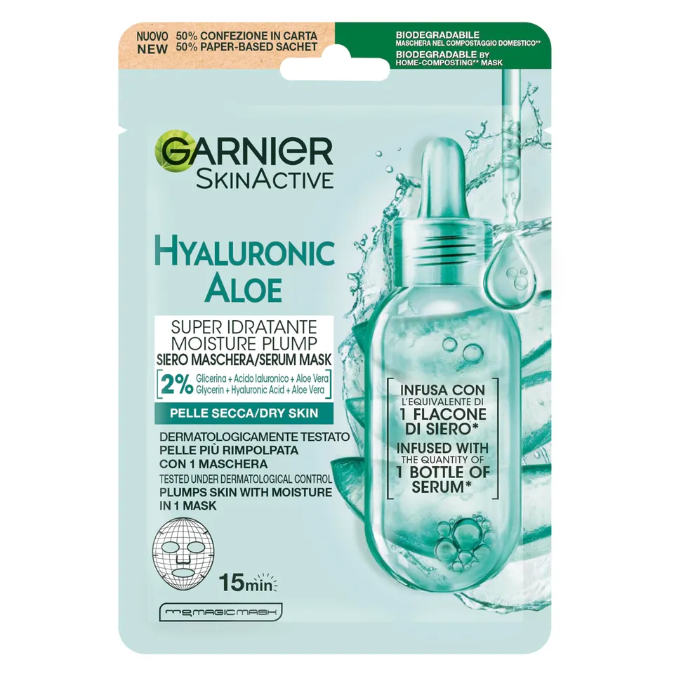 garnier-skinactive-hydra-bomb-maschera-tessuto-aloe-vera-28-g image 1