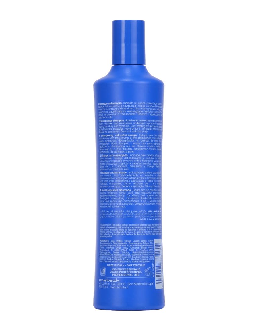 fanola-no-orange-blue-foam-conditioner-mousse-antiarancio-250-ml image 2