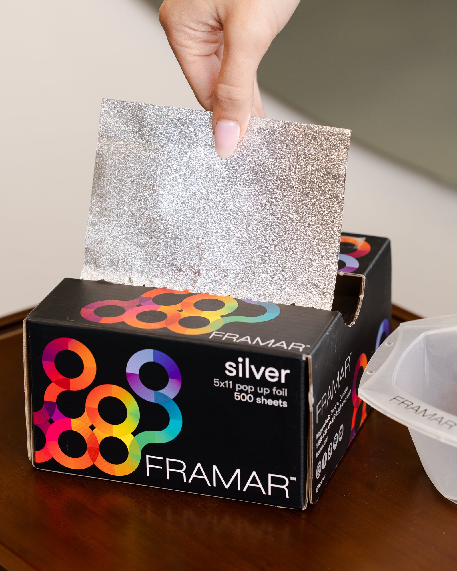 framar-star-struck-silver-pop-up-foil-fogli-alluminio-pre-tagliati-5x11-500-pezz image 3