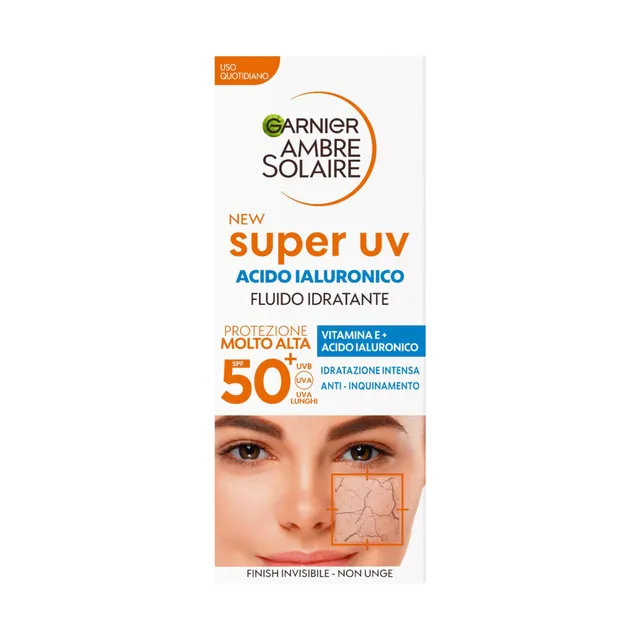 garnier-ambre-solaire-fluido-idratante-acido-ialuronico-spf50-40-ml image 1