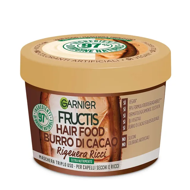 garnier-fructis-hair-food-burro-di-cacao-maschera-capelli-ricci-390-ml image 1