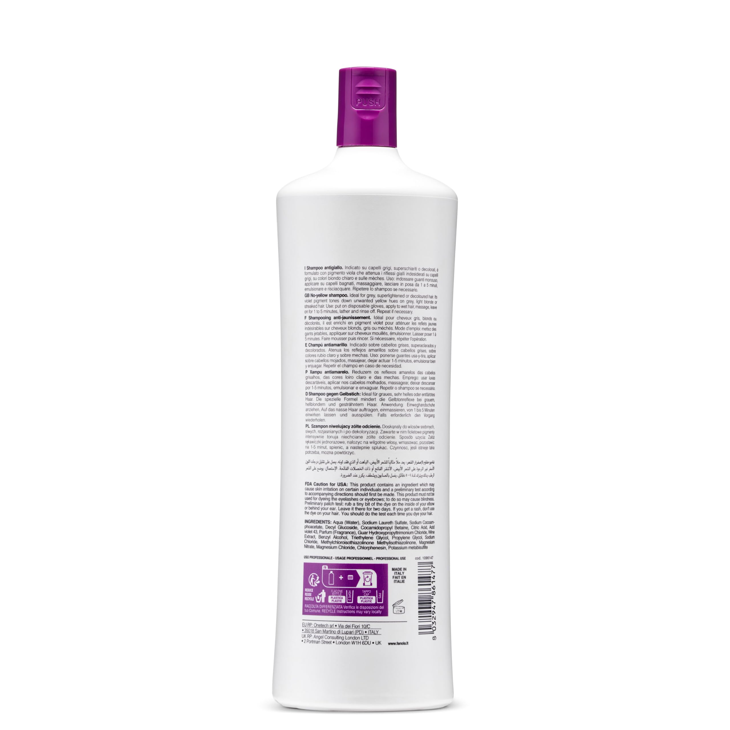 fanola-no-yellow-shampoo-antigiallo-per-capelli-biondi-e-grigi image 4