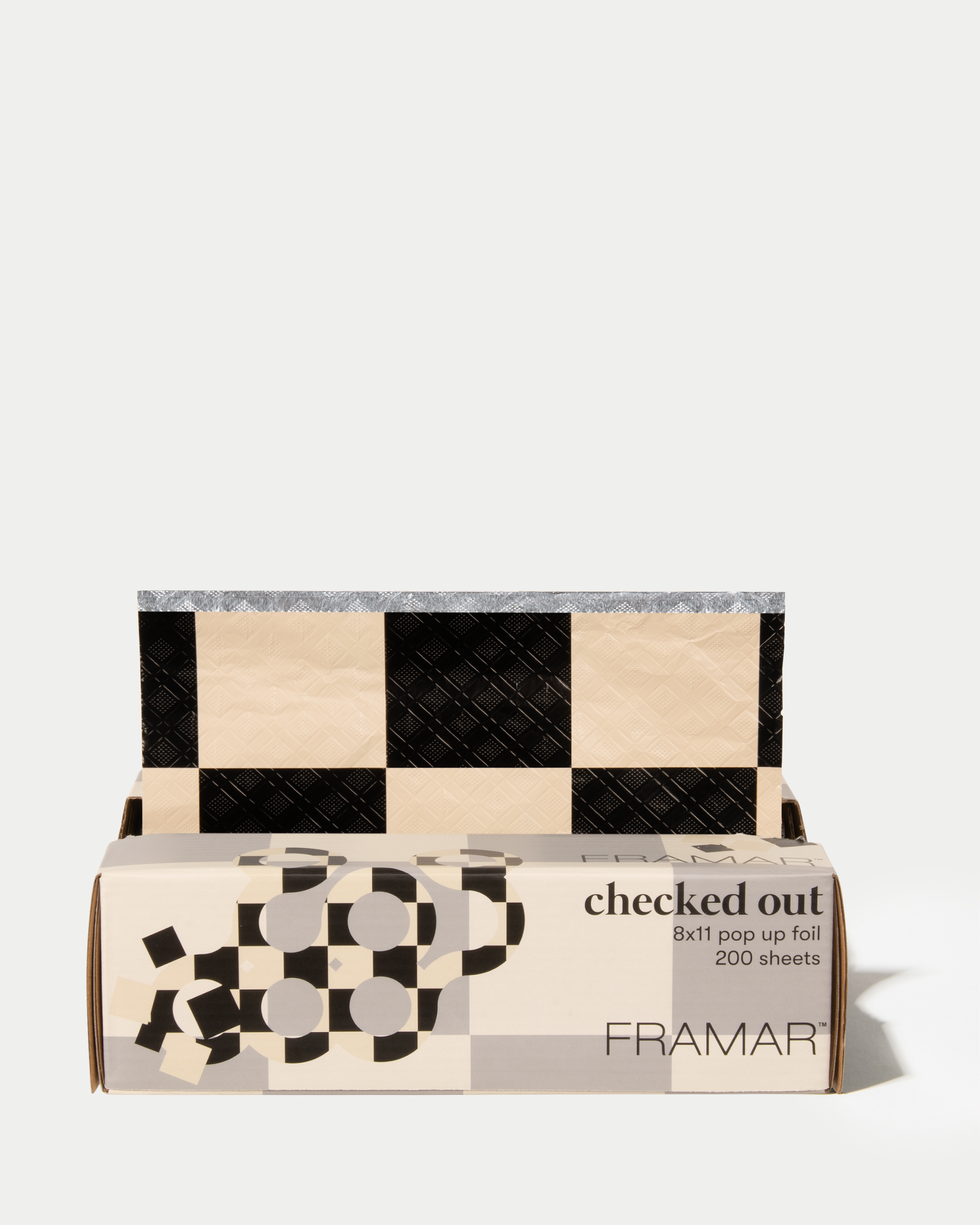 framar-checked-out-8x11-pop-up-foil-fogli-stagnola-a-quadri-200-pezzi image 1