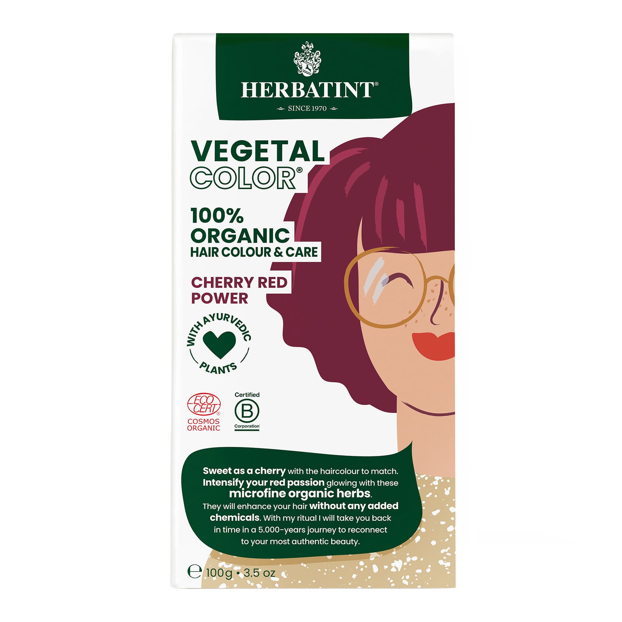 herbatint-vegetal-color-cherry-red-power-ciliegia-colorazione-vegetale-100-gr image 2
