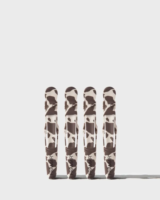 framar-gator-grip-clips-yeehaw-set-4-becchi-cow-print image 1