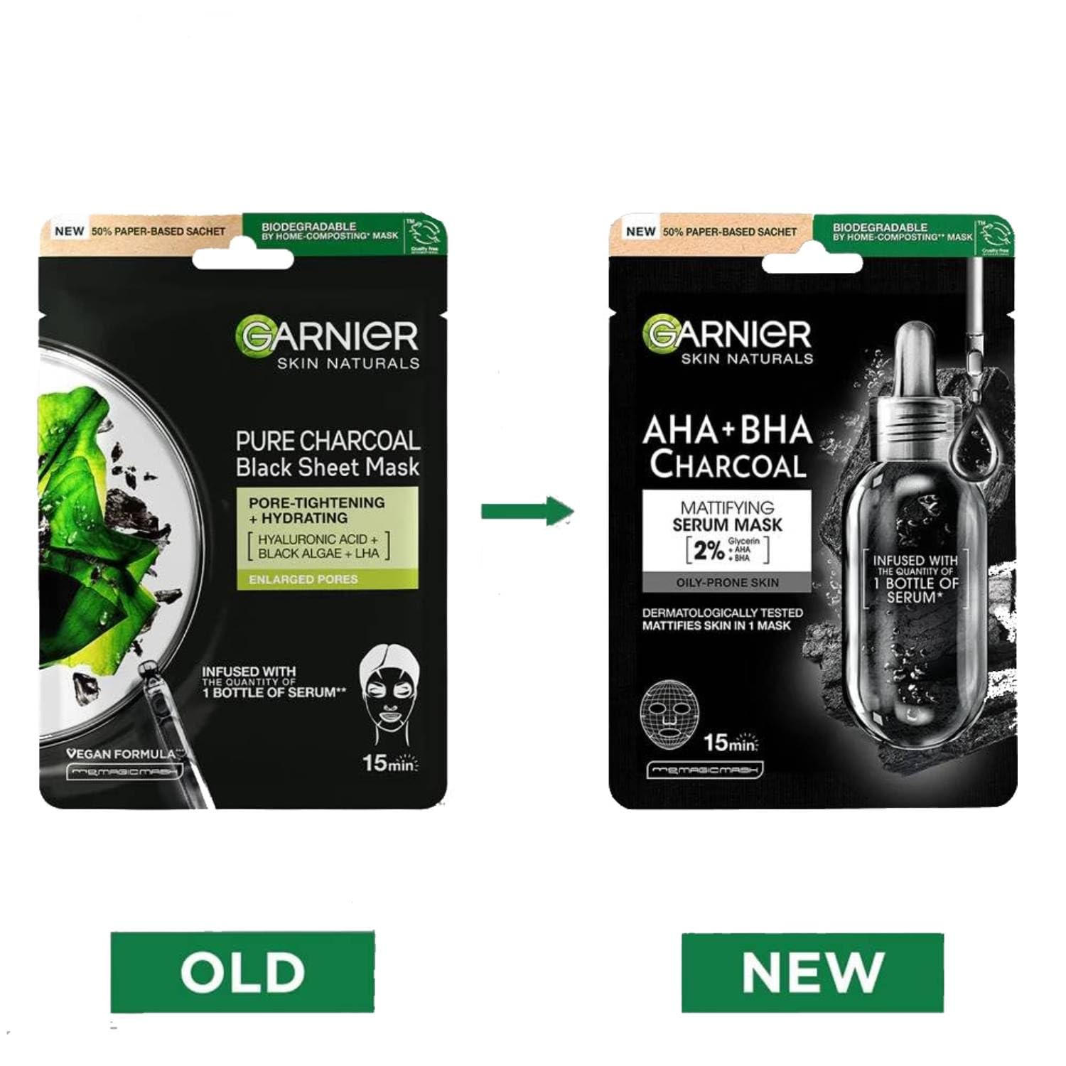 garnier-pure-charcoal-maschera-in-tessuto-viso-4-x-28-g-per-pelli-normali-o-mist image 8
