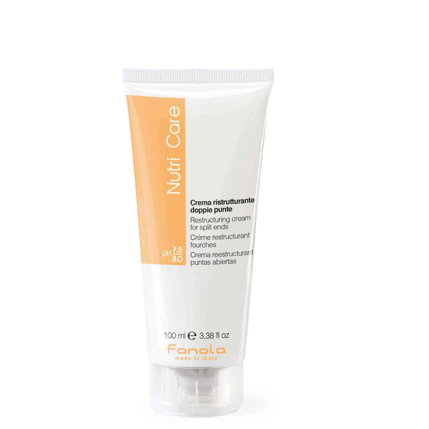 fanola-nutricare-restructuring-split-ends-cream-crema-riparatrice-punte-100-ml image 1