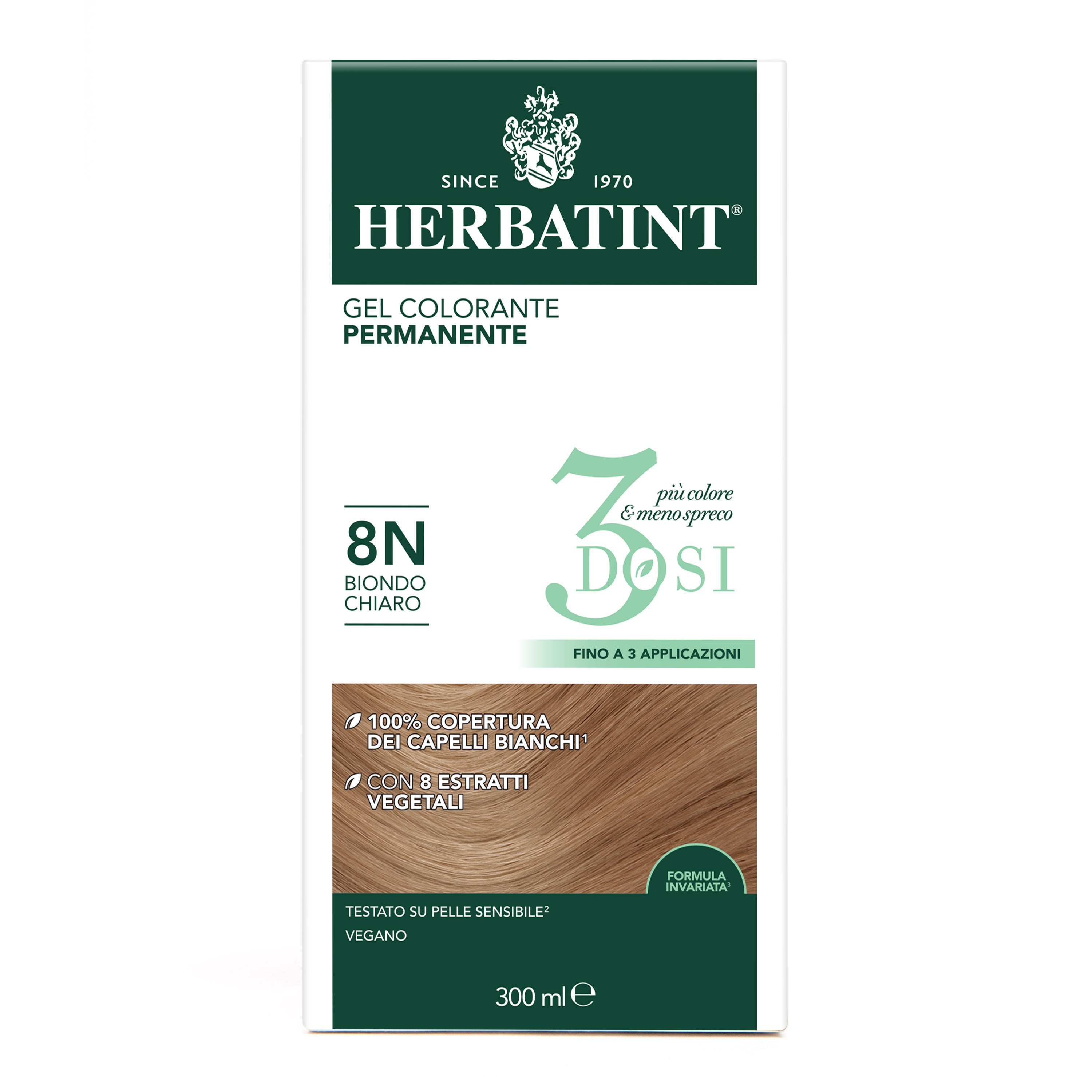 herbatint-gel-colorante-permanente-3dosi-8n-biondo-chiaro-300-ml image 3