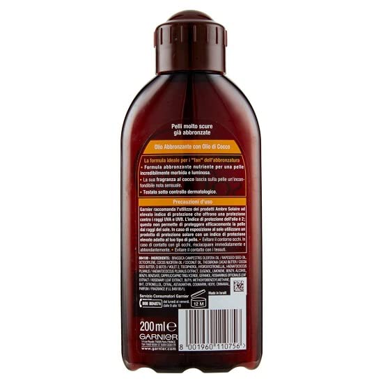 garnier-ambre-solaire-olio-abbronzante-intensa-al-cocco-200-ml image 6