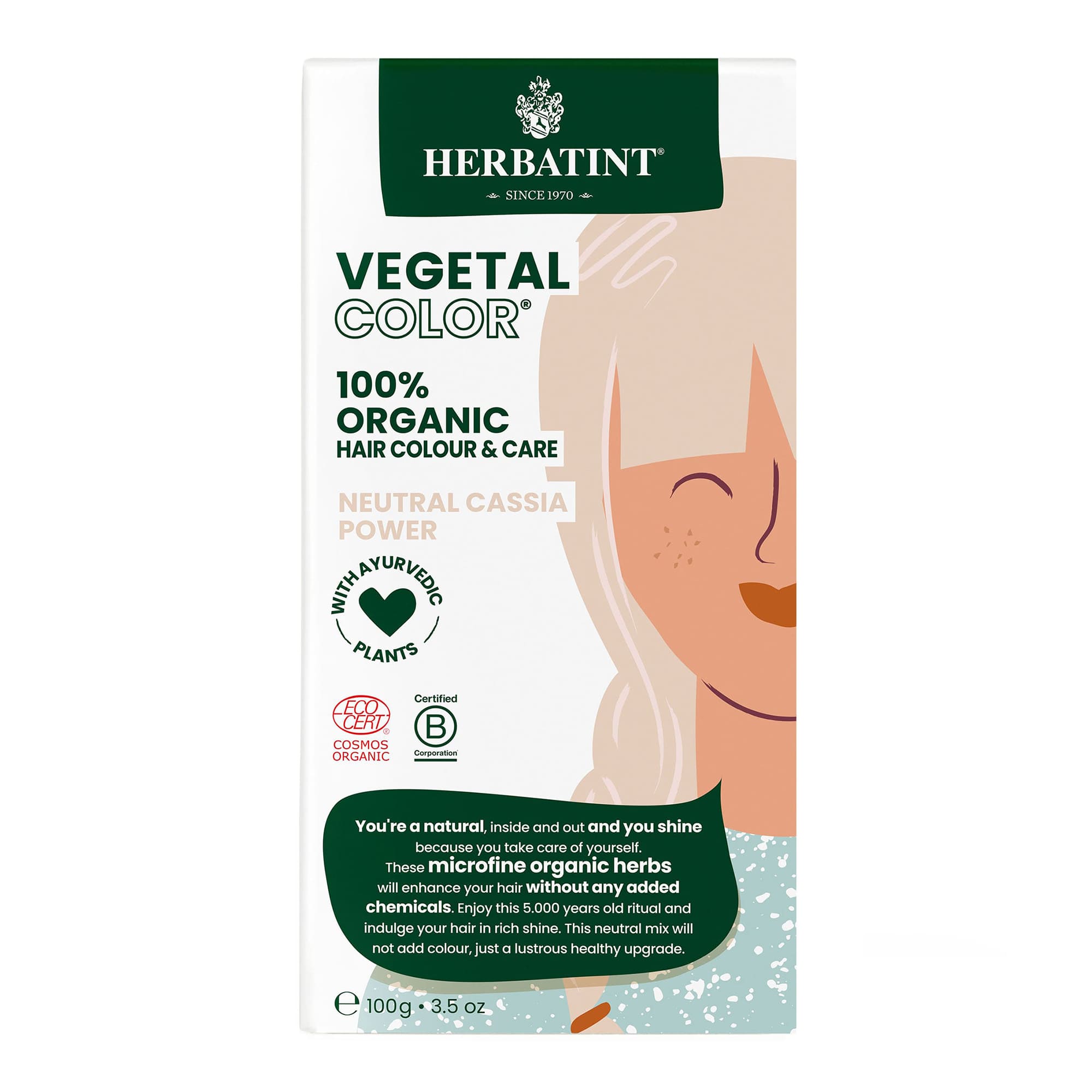 herbatint-vegetal-color-neutral-cassia-power-henn-neutro-100-gr-2 image 2