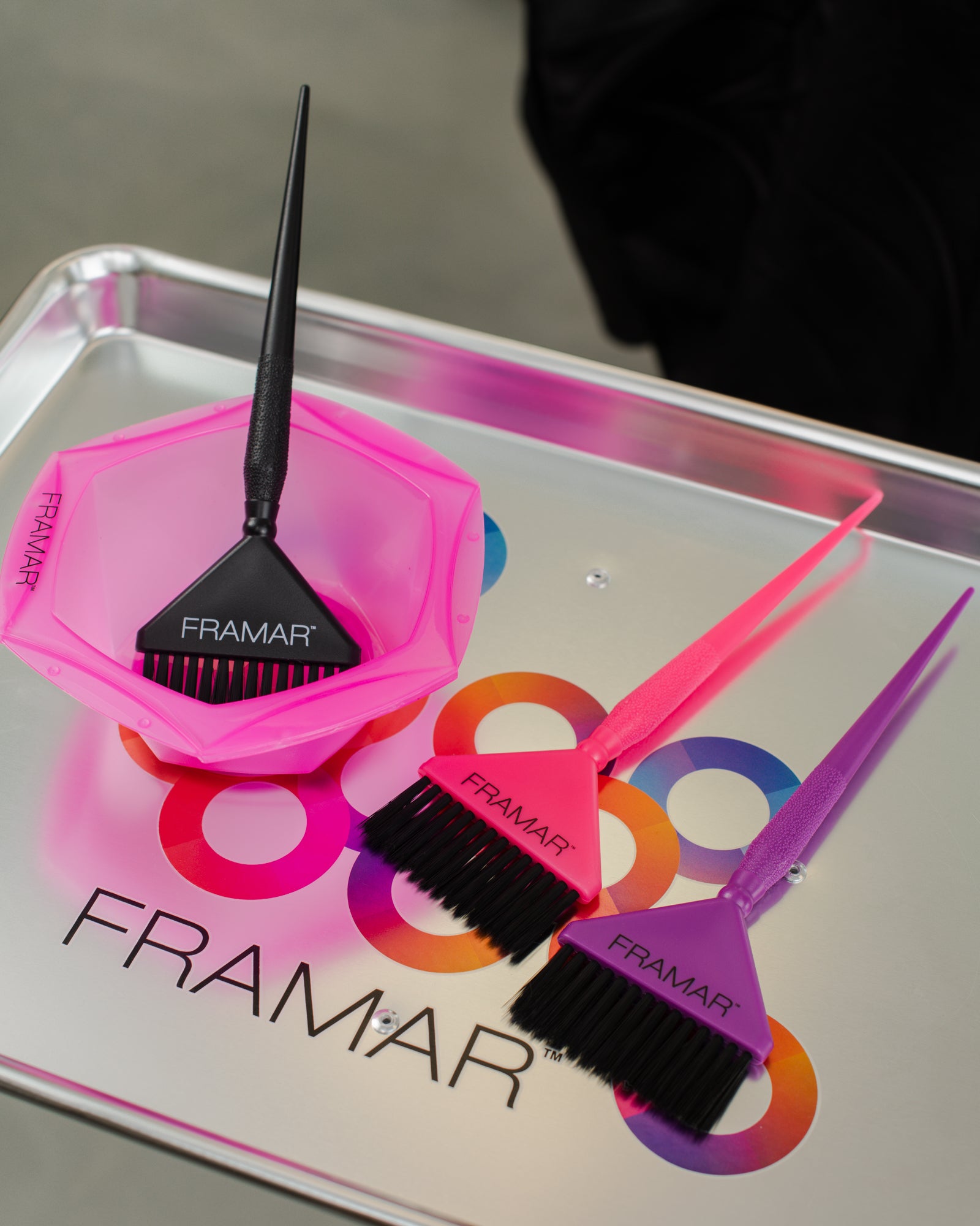 framar-big-daddy-brush-set-3-pennelli-tinta-nero-rosa-e-viola image 3
