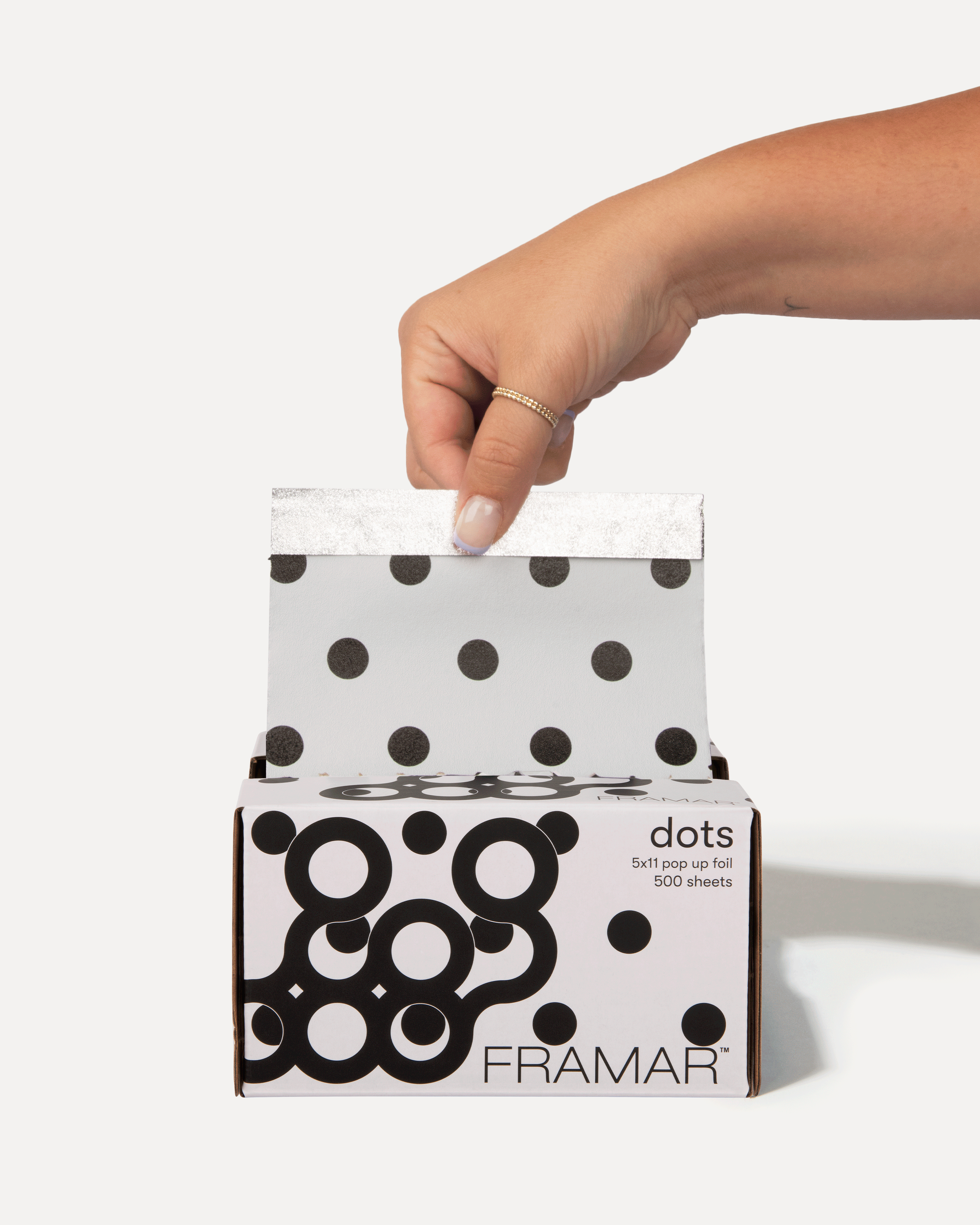 framar-5x11-pop-up-foil-black-white-dots image 2