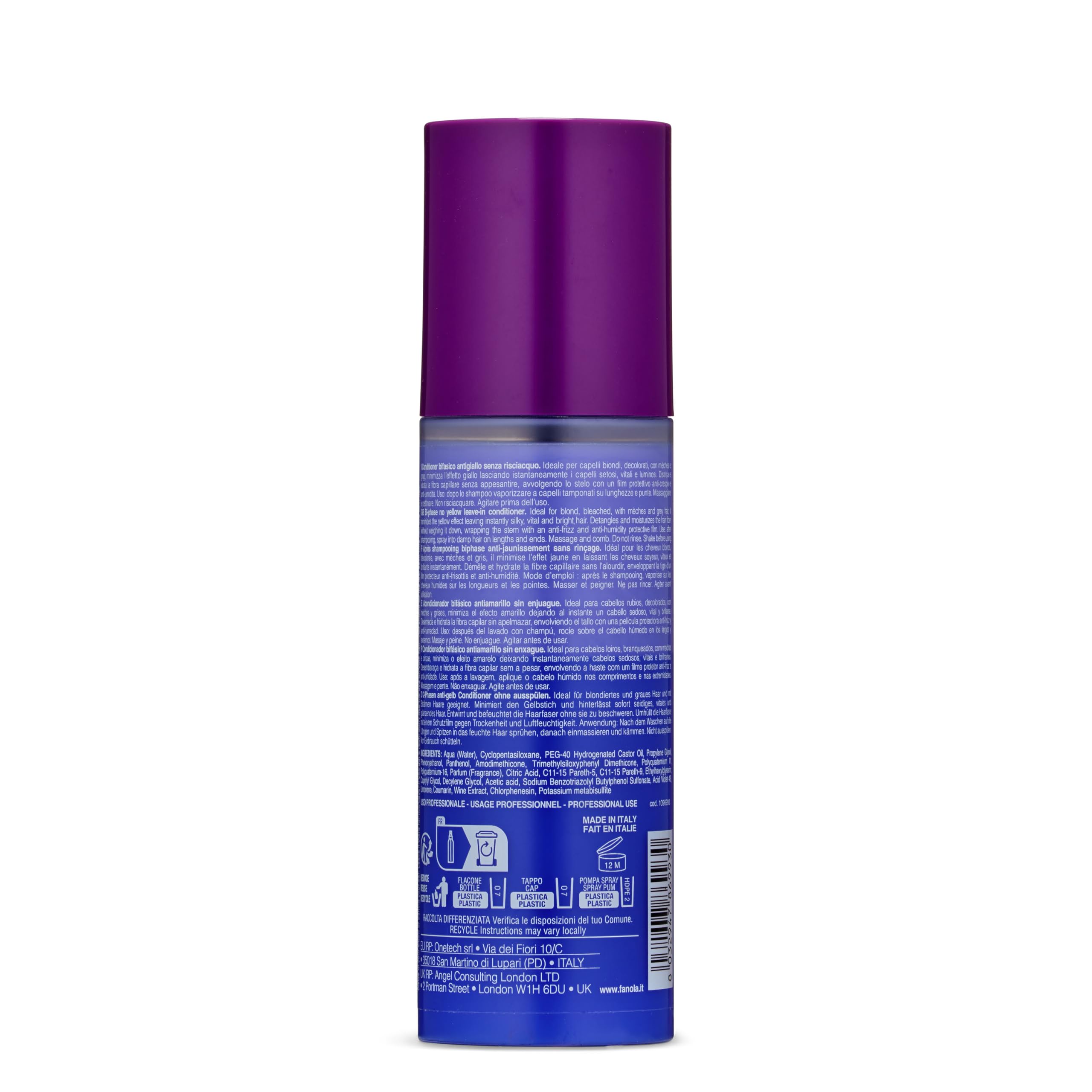 fanola-no-yellow-bi-phase-leave-in-conditioner-spray-150-ml image 4