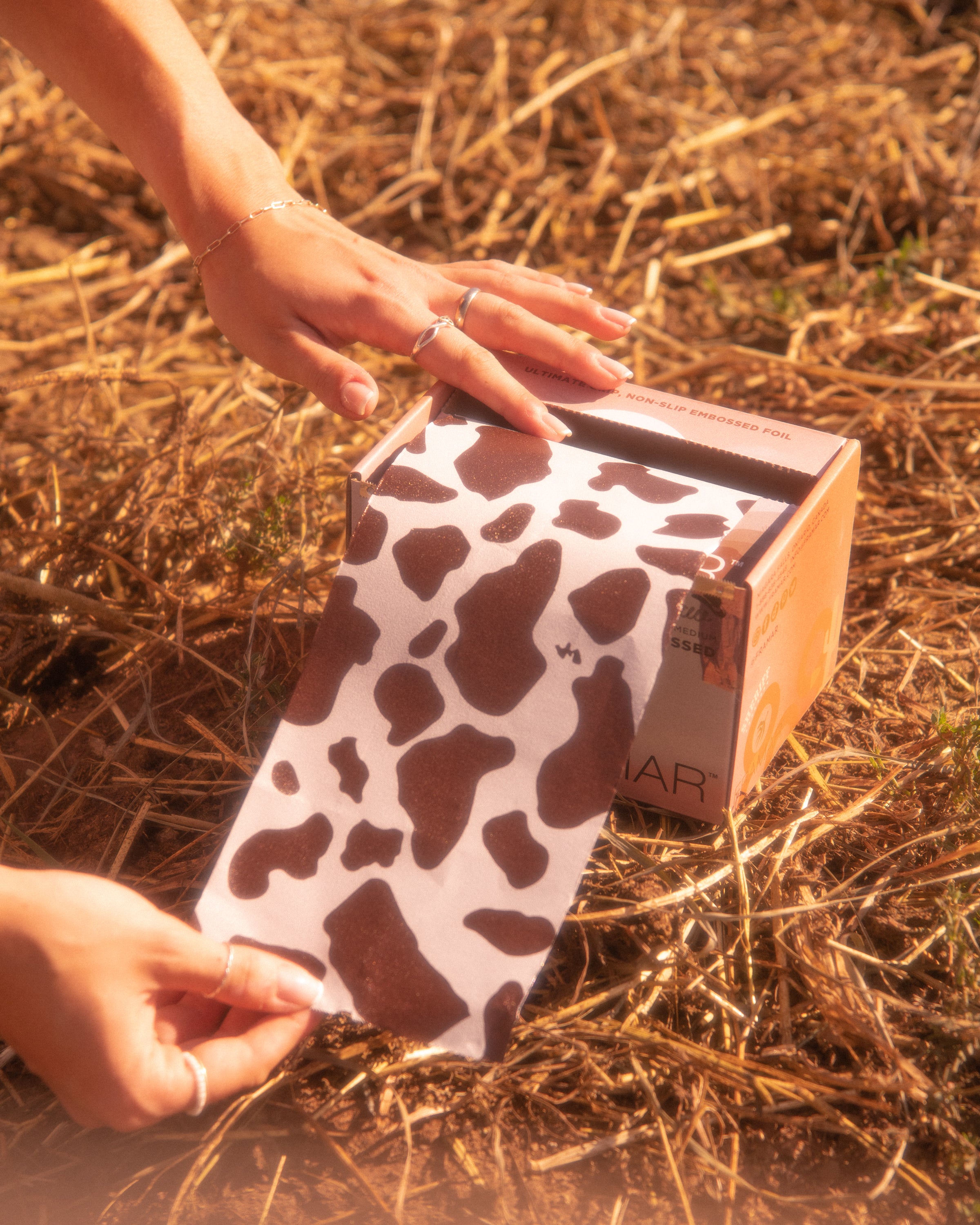 framar-yeehaw-embossed-roll-stagnola-cow-print-marrone-320-ft-a-lunghezza-libera image 5