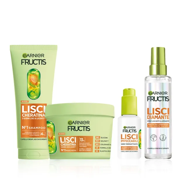 garnier-kit-sleek-capelli-lisci-shampoo-balsamo-maschera-lisci-diamante-lisci-ch image 1