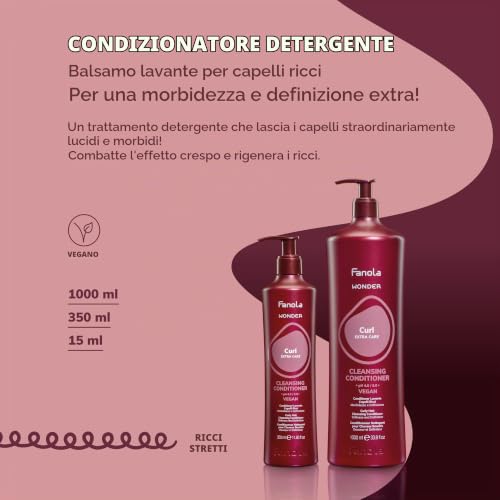 fanola-wonder-curl-crema-detergente-capelli-ricci-e-ondulati-350-ml image 7