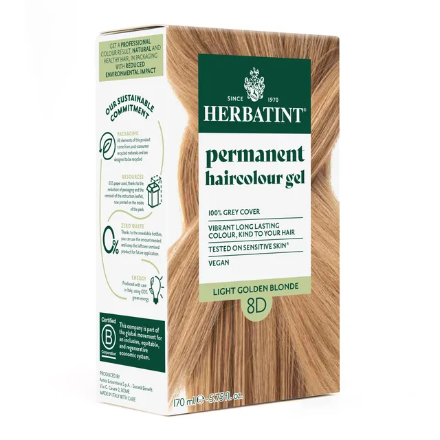 herbatint-gel-colorante-permanente-8d-biondo-chiaro-dorato-170-ml image 1