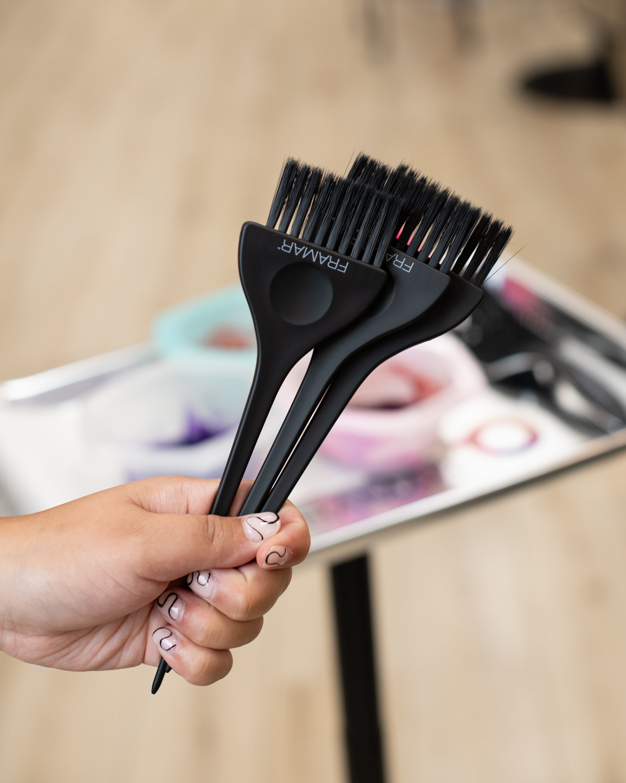 framar-classic-color-brush-set-matte-black-3-pezzi image 4