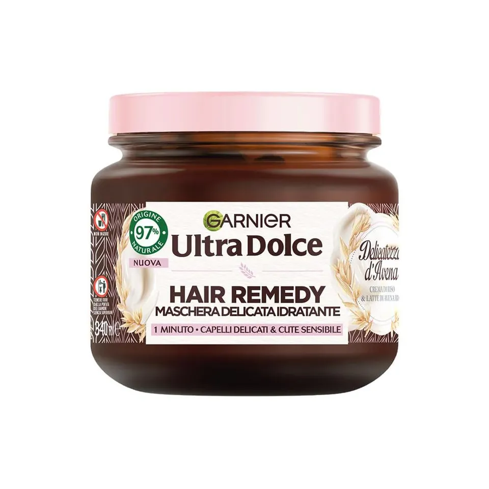 garnier-ultra-dolce-hair-remedy-delicatezza-d-avena-maschera-340-ml image 1