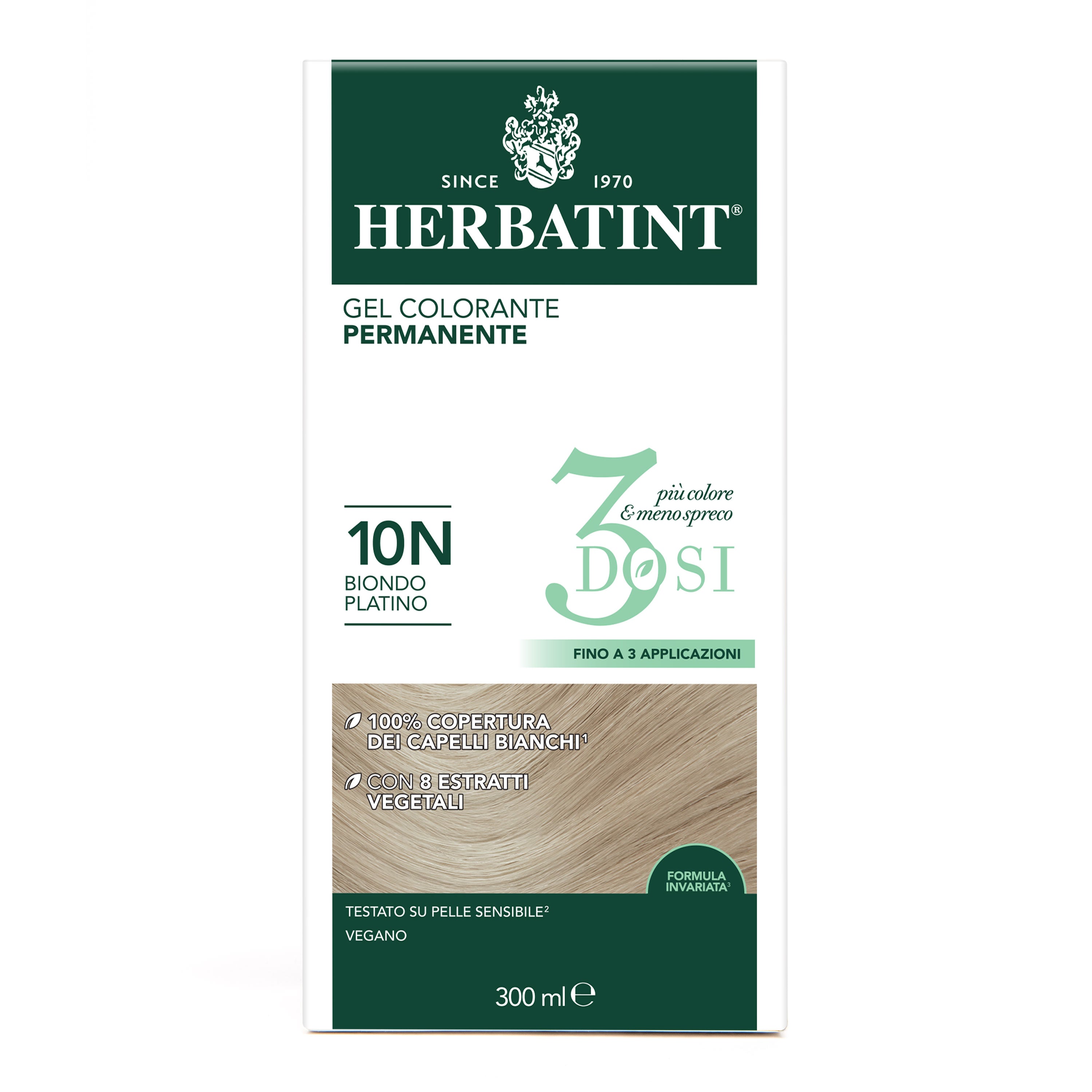 herbatint-10n-biondo-platino-gel-colorante-permanente-3-dosi-300-ml image 3