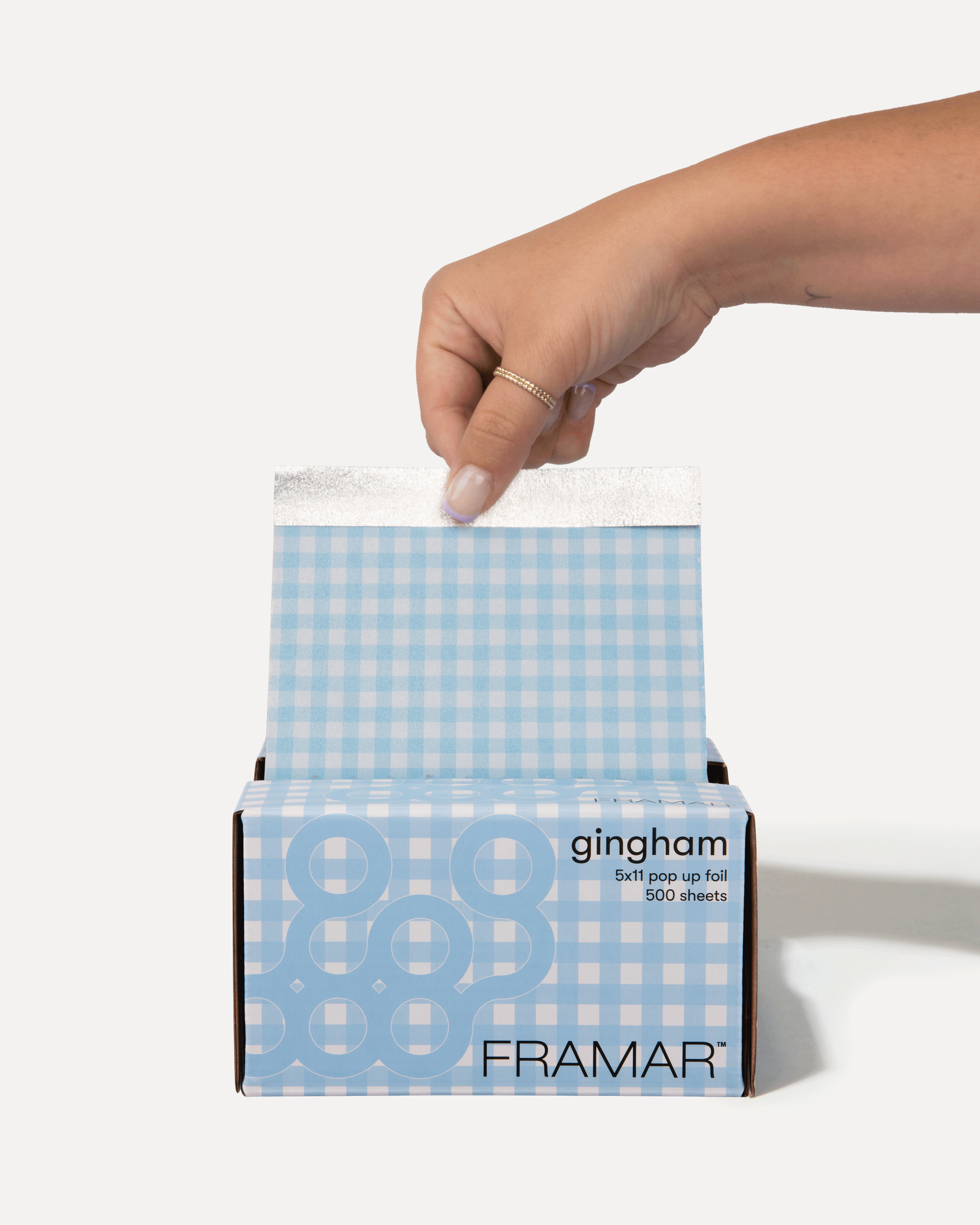 framar-5x11-pop-up-foil-blue-gingham image 2