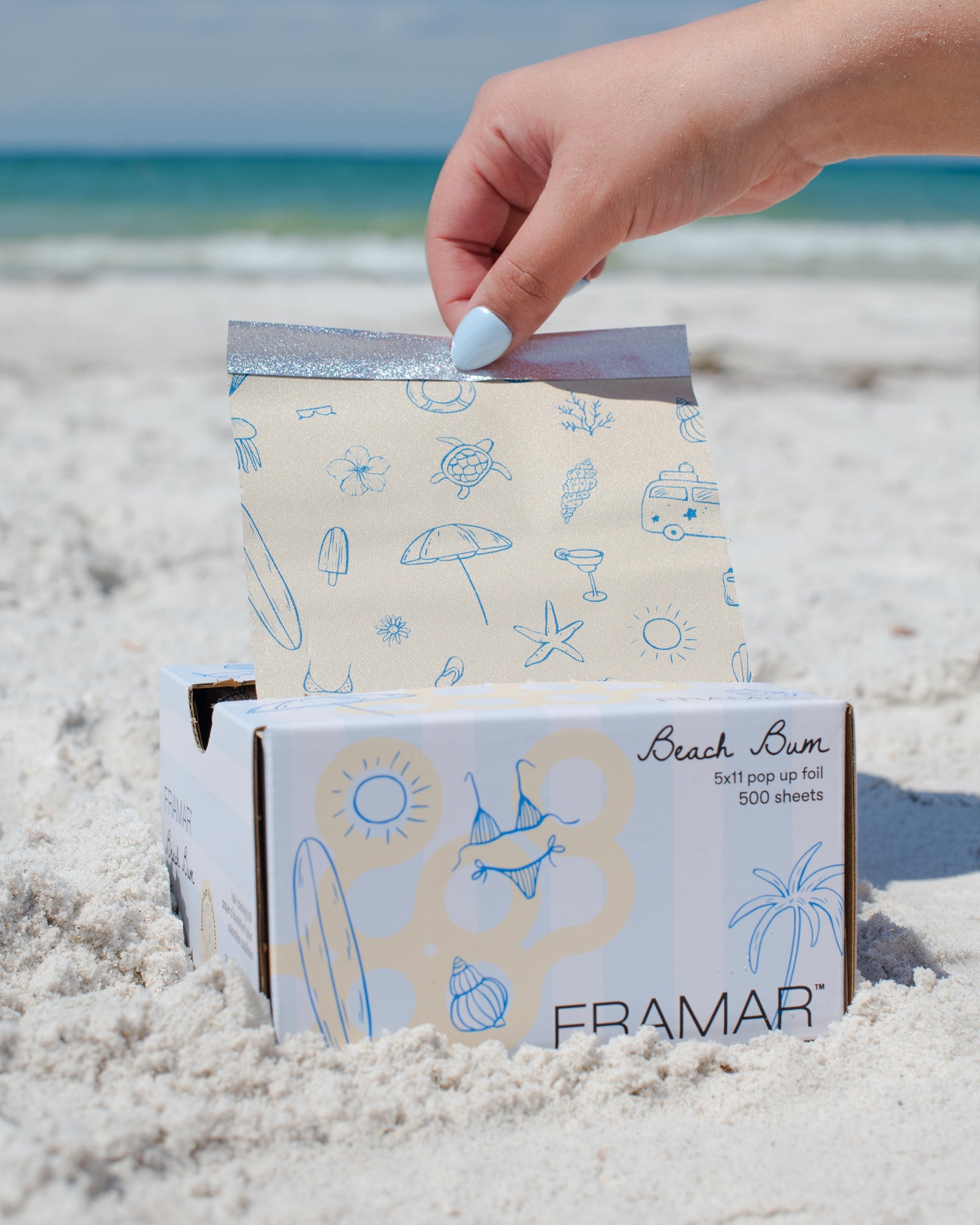 framar-beach-bundle-kit-accessori-colorazione-capelli-con-foil-spazzole-e-clip image 2