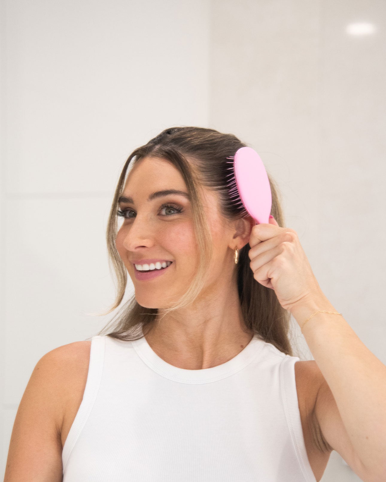 framar-mini-detangle-brush-pink-spazzola-districante-compatta image 7
