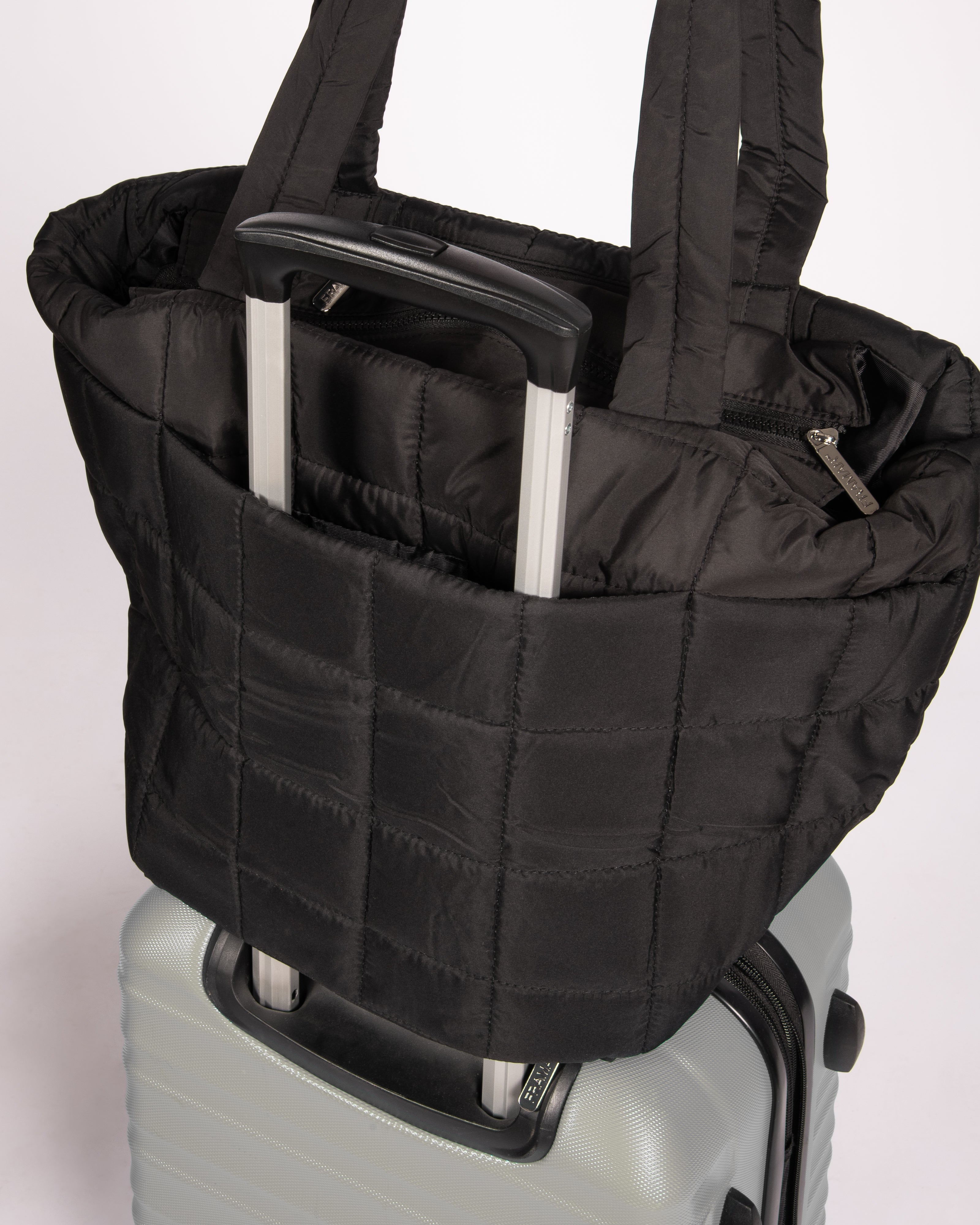 framar-puffer-tote-black-borsa-nylon-trapuntata image 6
