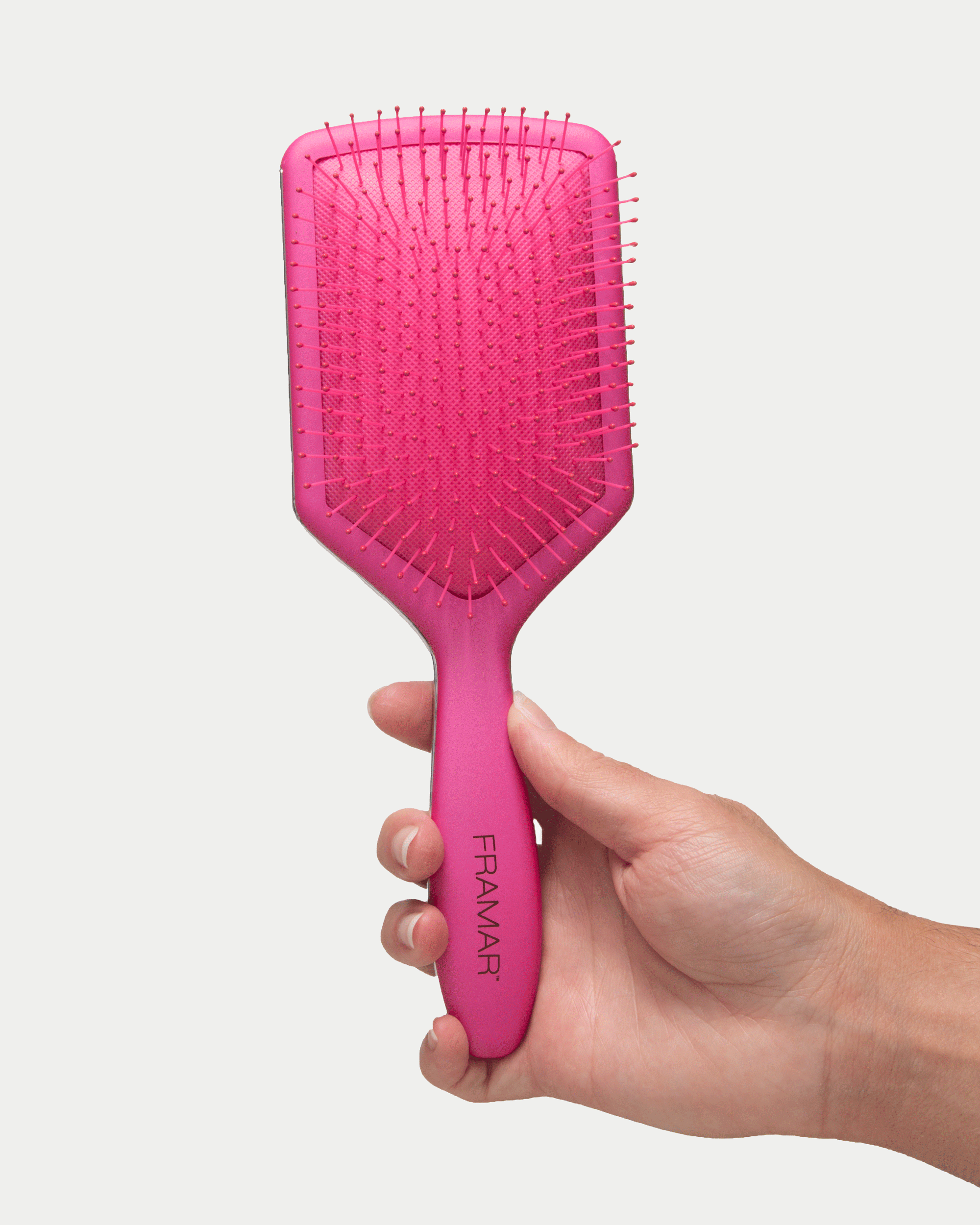 framar-pinky-swear-paddle-brush-districante-rosa-opaco image 2