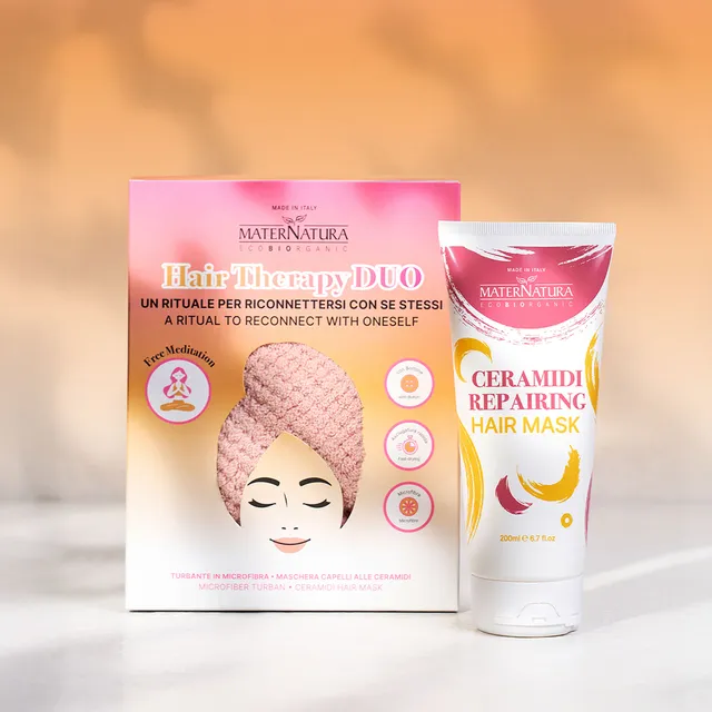 maternatura-hair-therapy-duo-box-maschera-ceramidi-asciugamano-microfibra image 1