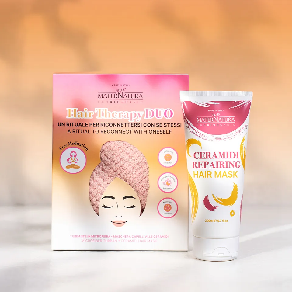 maternatura-hair-therapy-duo-box-maschera-ceramidi-asciugamano-microfibra image 1