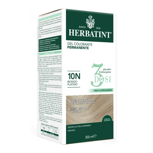 herbatint-10n-biondo-platino-gel-colorante-permanente-3-dosi-300-ml image 1