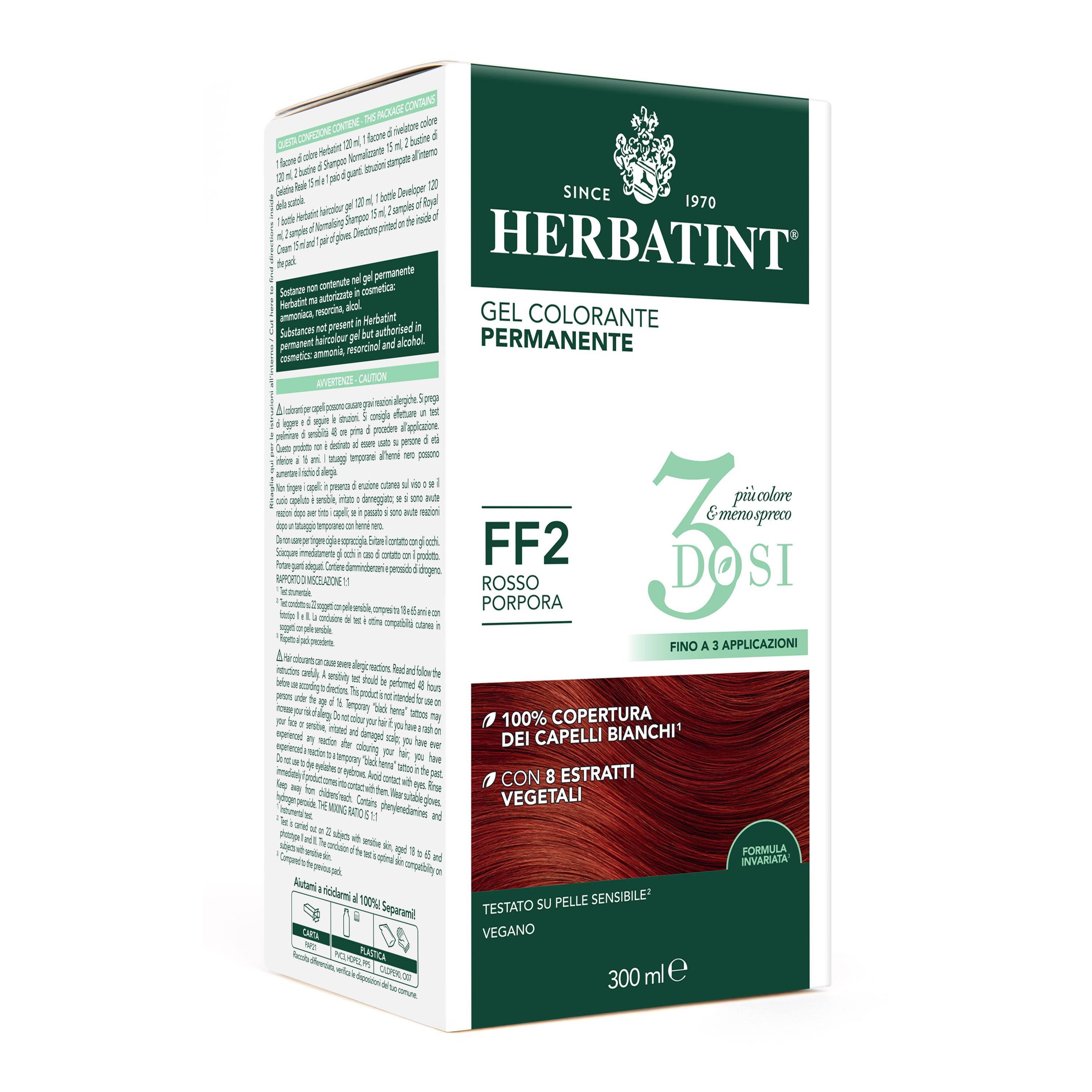 herbatint-gel-colorante-permanente-3dosi-ff2-rosso-porpora-300-ml-flash-fashion image 1