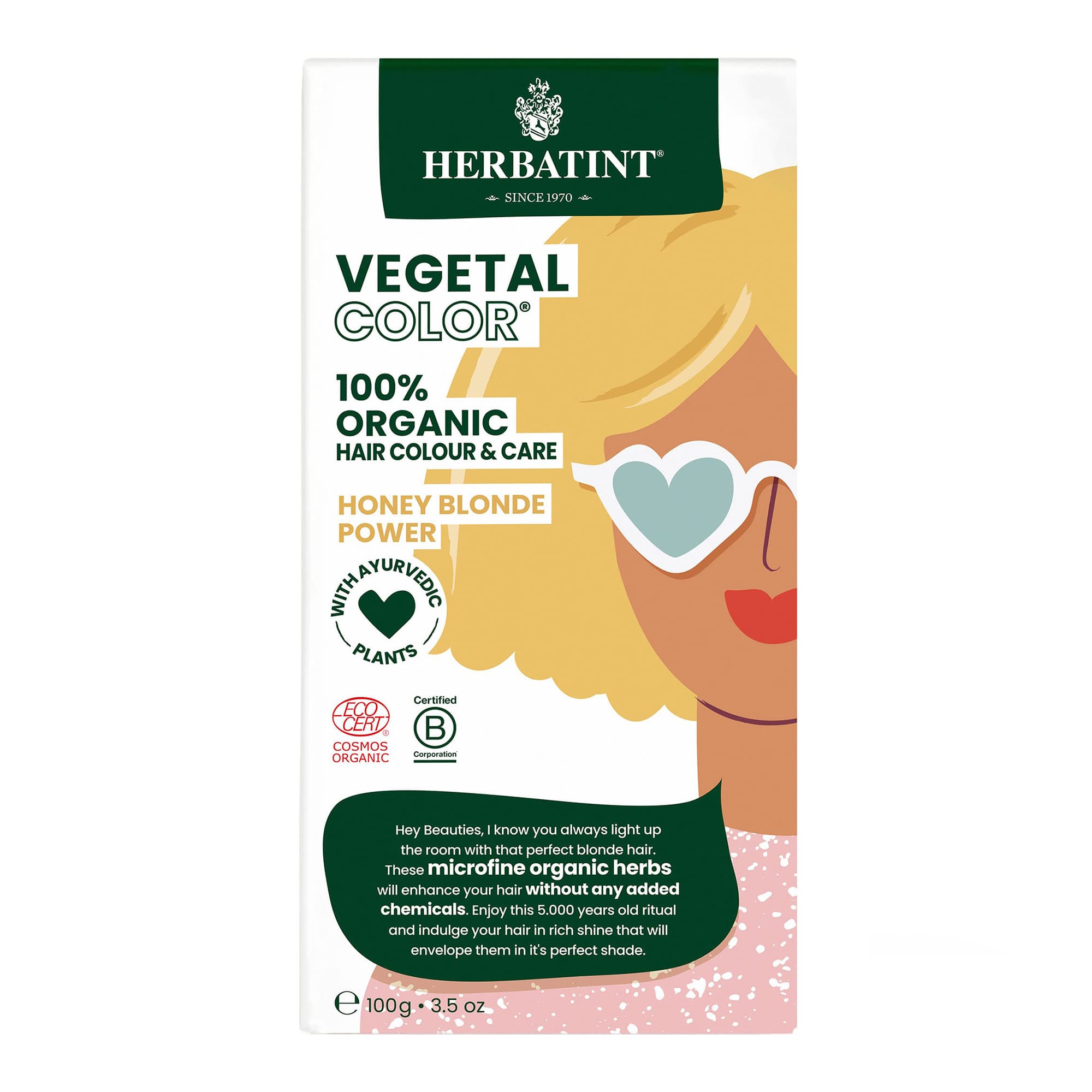 herbatint-vegetal-color-honey-blonde-power-biondo-miele-100-gr image 2