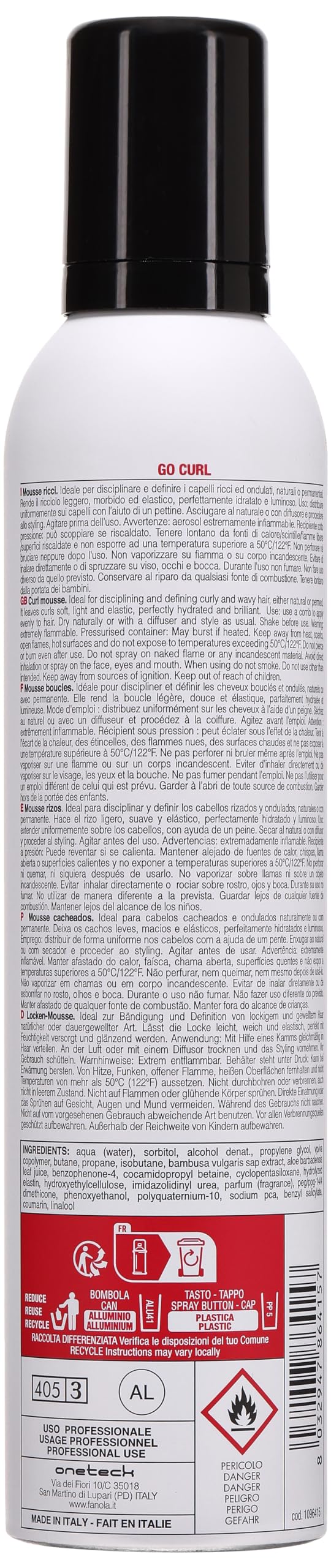 fanola-go-curl-mousse-ricci-300-ml image 2