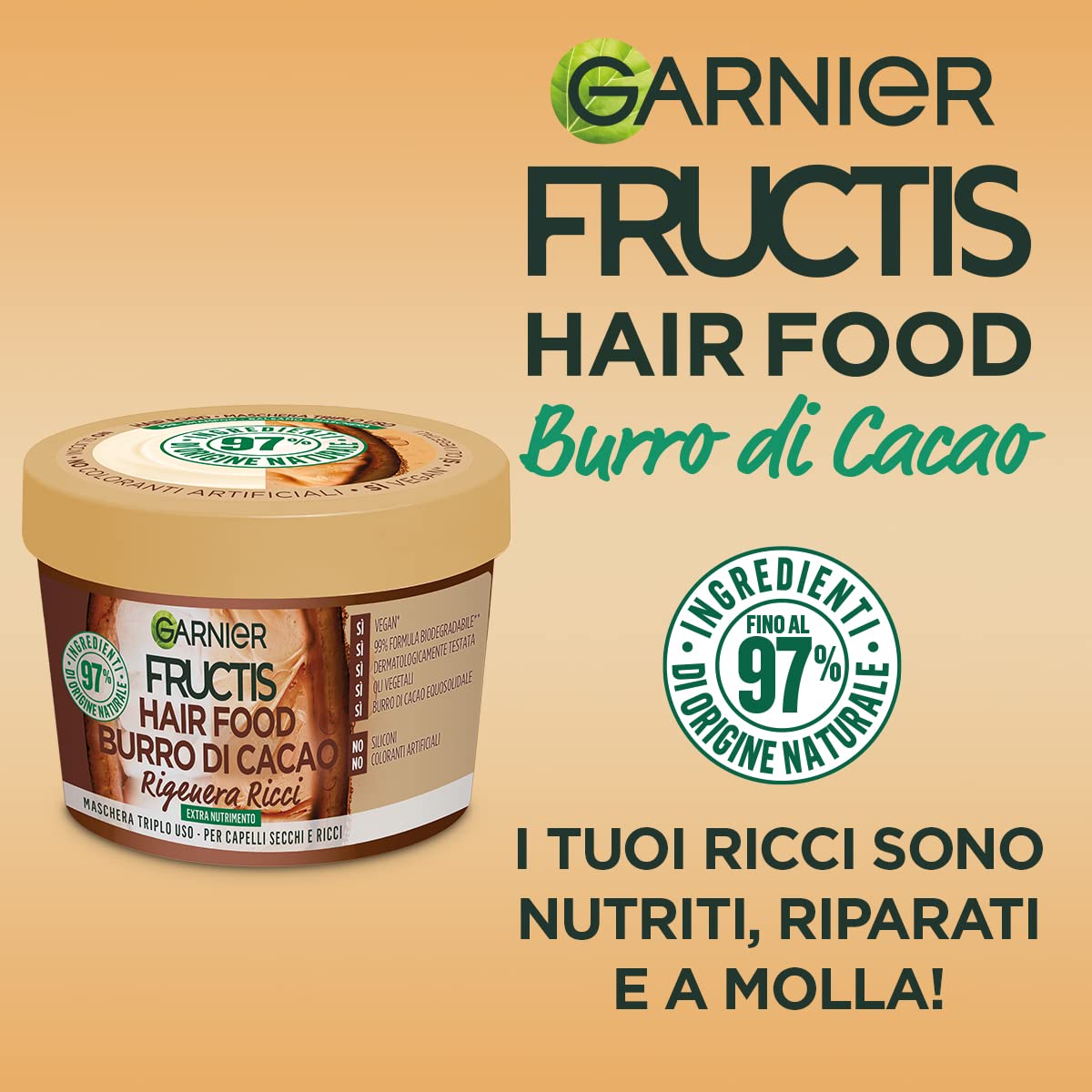 garnier-fructis-hair-food-burro-di-cacao-maschera-capelli-ricci-390-ml image 5