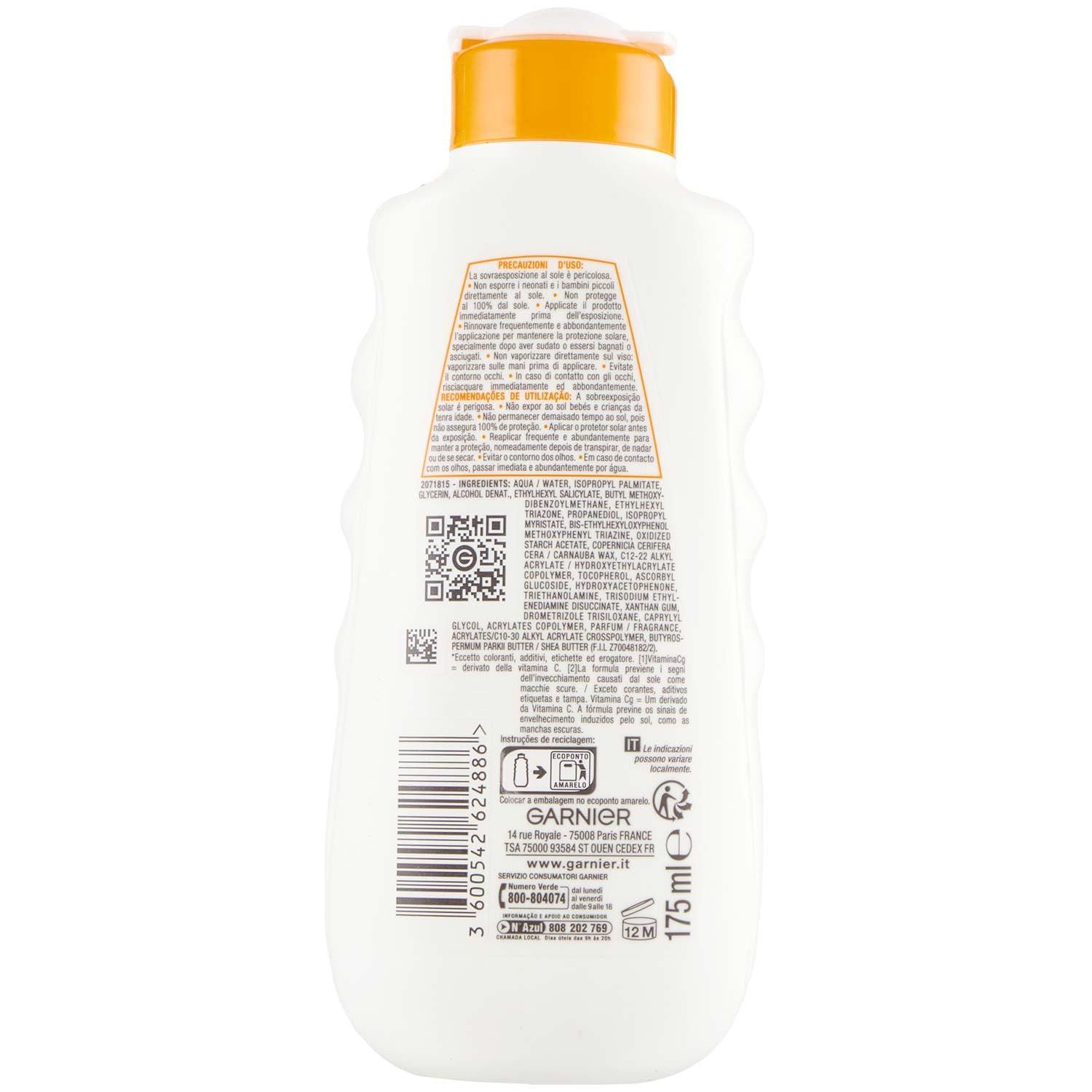 garnier-ambre-solaire-hydra-24h-protect-latte-solare-spf20-175ml image 3