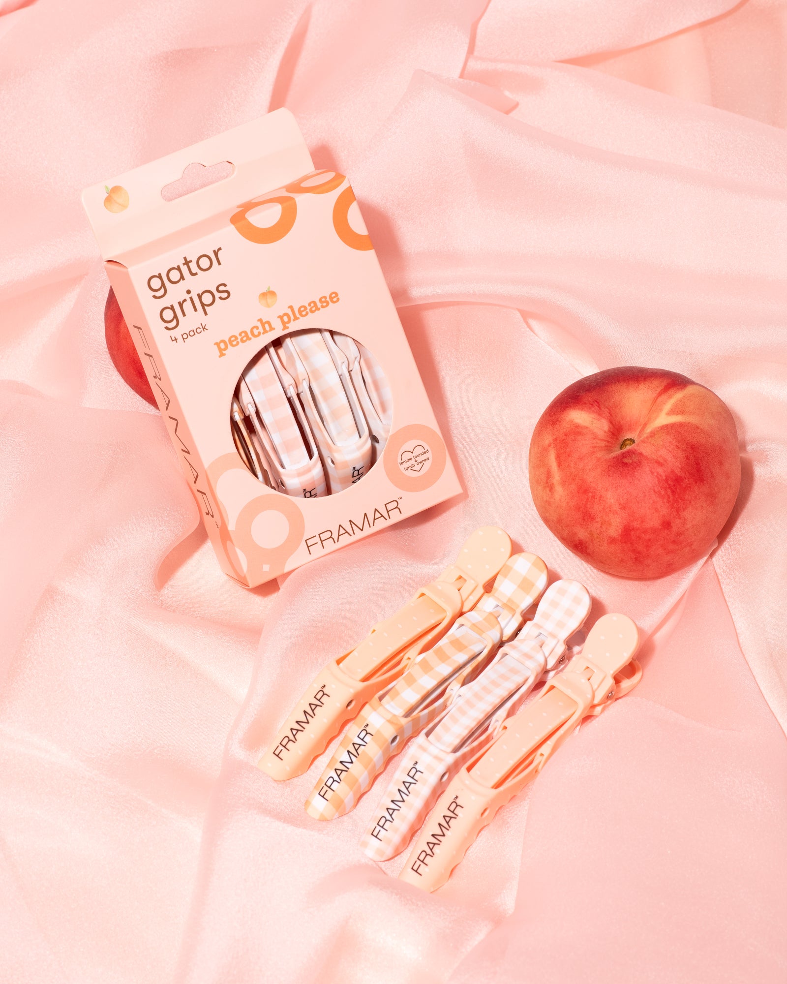 framar-peach-please-gator-grips-clip-goffrate-per-sezionare-4-pz image 3